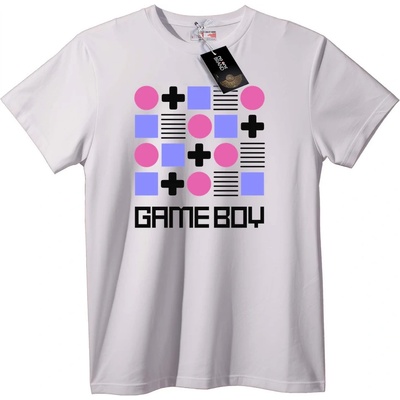 NOONEBRAND Тениска Game Boy Геометрия - XXS, White