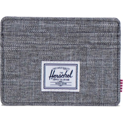 Herschel Charlie Cardholder Raven Crosshatch