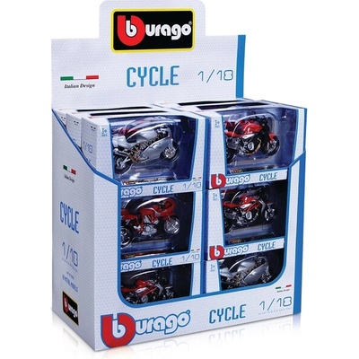 Bburago súprava modelov motocyklov 1:18 18 ks