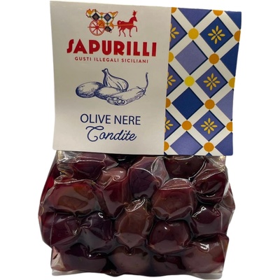 Sapurilli marinované černé olivy s bylinkami 300 g
