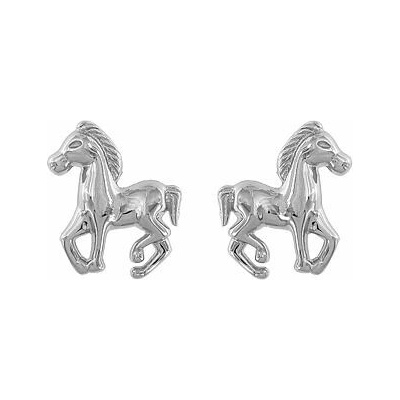 INFINITYSILVER Strieborné náušnice kone L431528
