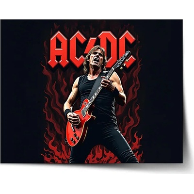 Sablio Plagát ACDC Gitarista - 60x40 cm