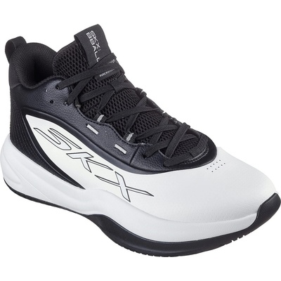 Skechers Баскетболни кецове Skechers Men's Klutch Basketball Trainers - White/Black