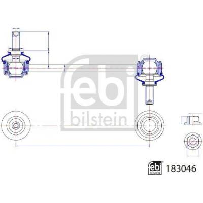 Tyč nebo vzpěra stabilizátoru FEBI BILSTEIN 183046