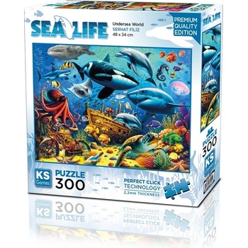 KS Games Пъзел KS Games от 300 части - Подводен свят (19255)