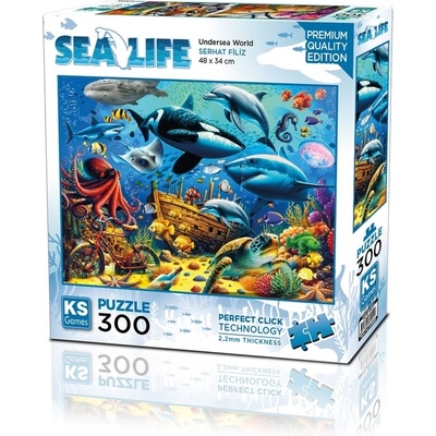 KS Games Пъзел KS Games от 300 части - Подводен свят (19255)