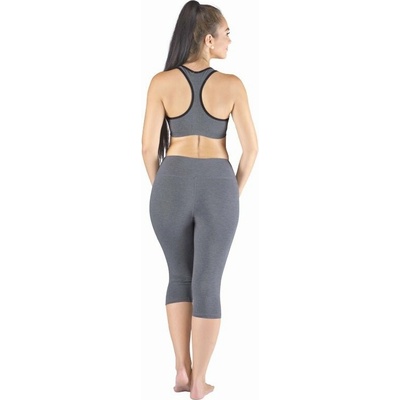 Gina dámské capri legíny sportovní šité klasické jednobarevné ECO Bamboo Sport 95036P šedá