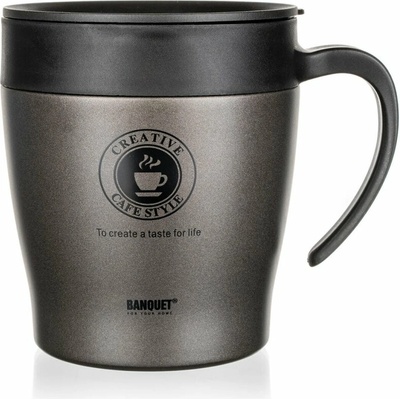 Banquet Termohrnček Tazza 330 ml Antr