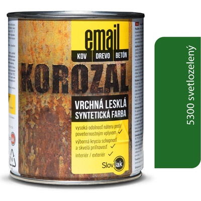 Slovlak Korozal Email 0,75 kg Svetlozelený