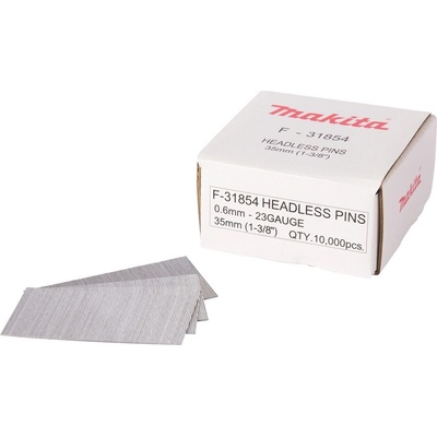 Makita F-31854 Pins Hřebíky nastřelovací nerezové / 35mm / 10000 ks (F-31854)