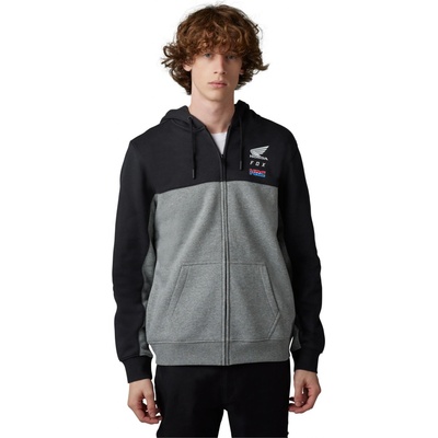 FOX mikina HONDA fleece zip black