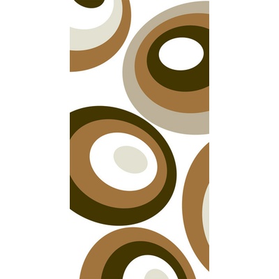 Dimex S-362 vliesová fototapeta na zeď Brown ovals rozměry 110 x 220 cm