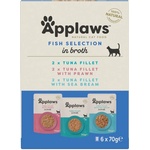 Applaws Fish Selection Консерва за котки, рибен избор в бульон 6 x 70 г