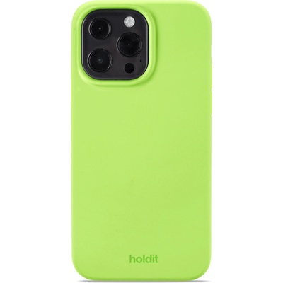 Holdit Гръб Holdit Silicone Case за iPhone 13 Pro - Acid Green
