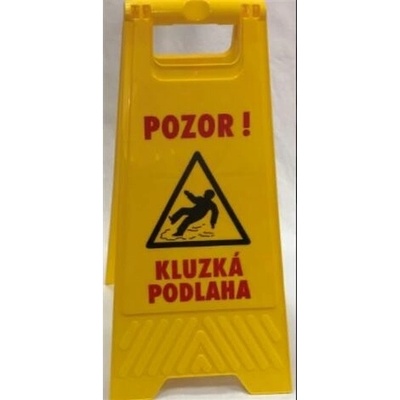 Tabule výstražná "pozor kluzká podlaha", plast MPS/204618/PC