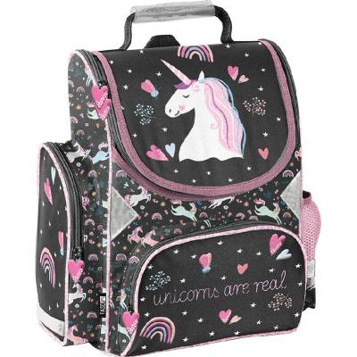 Paso aktovka jednorožec unicorn are real čierna/ružová