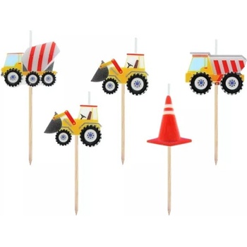 Godan Комплект от 5 свещи с дизайни на машини (sf-ppbu)