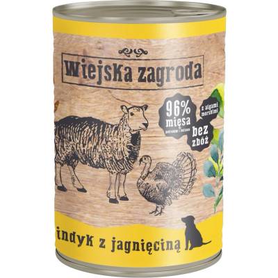 Wiejska Zagroda Пуйка с агнешко 400 г за кучета