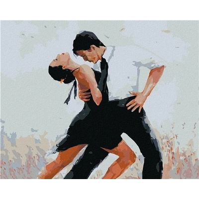 zuty Malování Podle Čísel Tanečníci Tančící Tango 40 x 50 Cm Plátno Rám