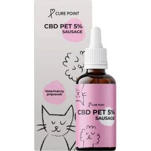 CURE POINT CBD Pet 5% масло с вкус на наденица, 10 мл