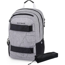 Oxybag Študentský batoh + etue OXY Sport Grey Melange