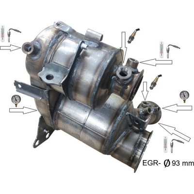 JMJ 1323DPF filter výfuku SEAT Leon 3 (12-21) 2.0 TDi 4x2