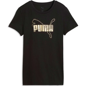 PUMA Essentials logo lab metallic tee черно, златно m (69182401)