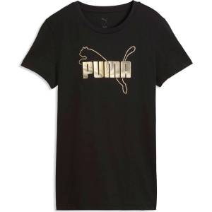 PUMA Essentials logo lab metallic tee m