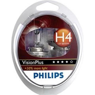 Philips VisionPlus H4 P43t 12V 55W