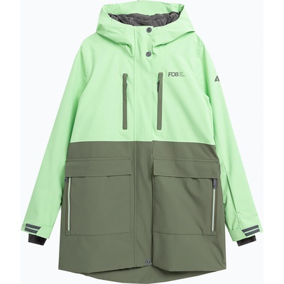 4F Дамско яке за сноуборд 4f f331 светло зелено неоново