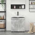 vidaXL Комплект шкафове за баня TULUM Циментено сиво 60 x 34 x 63 см (880324)