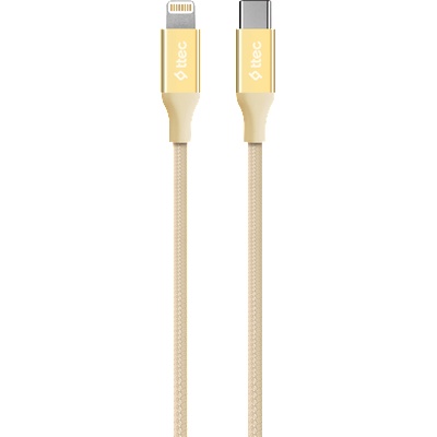 Ttec Кабел ttec AlumiCable Type-c - Lightning Fast Charging Cable 150cm - Gold