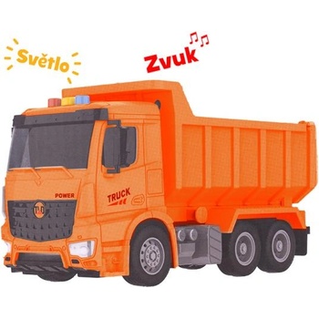 Mikro Авто строителен самосвал 26см с инерция на батерии със светлина и звук