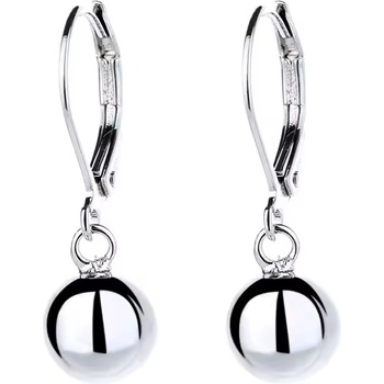 DELIS Сребърни обеци, jw1270, сребро 925, родиево покритие, модел с малки топчета (jw1270)