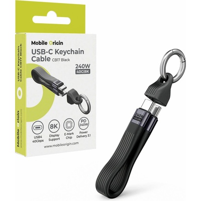 Mobile Origin MO-UK-CB17-BLK USB-C 240W 40Gbps 8K černý