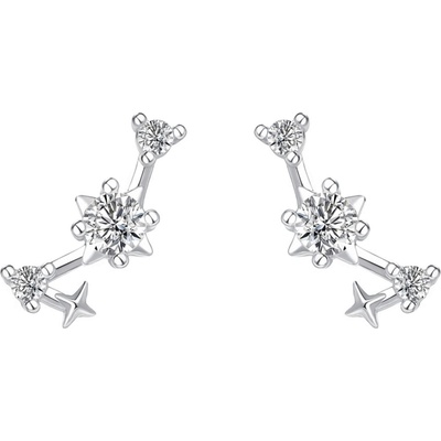 Silenti Jewelry Сребърни обеци "Съзвездие Скорпион