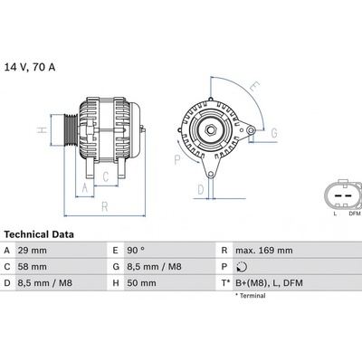 generátor BOSCH 0 986 048 891