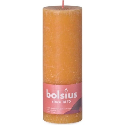 Bolsius rustikální sloupová medově žlutá 190 x 68 mm