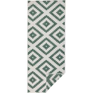 Hanse Home Зелен и кремав килим за открито , 80 x 250 cm Malta - NORTHRUGS (103131-80x250)