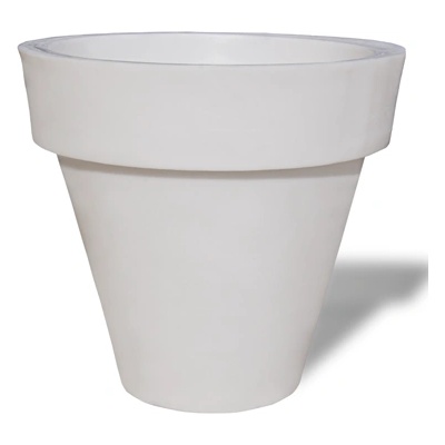 Serinova SERINOVA-Кашпа Ø126xh126cm 200L БЯЛА/ АНТРАЦИТ (PY126) (0150355)