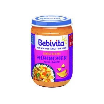Bebivita Пюре Bebivita, Ориз и зеленчуци с пиле в сладко-кисел сос, 220гр, 4018852025429