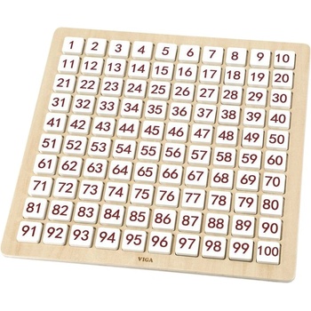 Viga Toys Дървена игра с букви и цифри, Viga (44510)