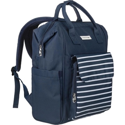 anndora Batoh a nákupná taška Modrá s pruhmi TW-5356-232
