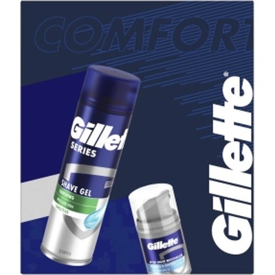 Gillette Series gel na holení 200 ml + hydratační krém 50 ml dárková sada