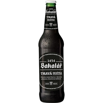 Bakalář 10 tmavá 3,9 % 0,5 l (sklo)