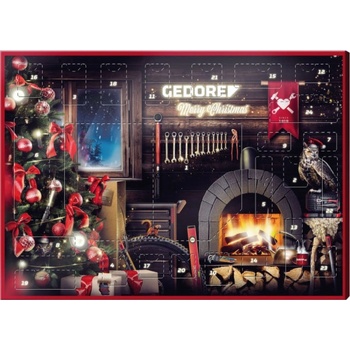 GEDORE červený adventní kalendář 2024, limitovaná edice, sada nářadí