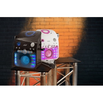 Fenton SBS20B Karaoke systém s přehrávačem CD bluetooth a mikrofony černá barva