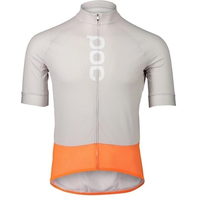 POC Essential Road Logo Zink Orange/Granite Grey