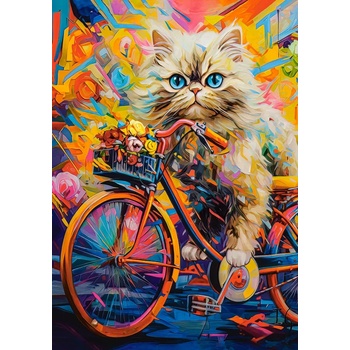 Image 1 of Castorland - Puzzle Kitten Floral Ride - 500 piese