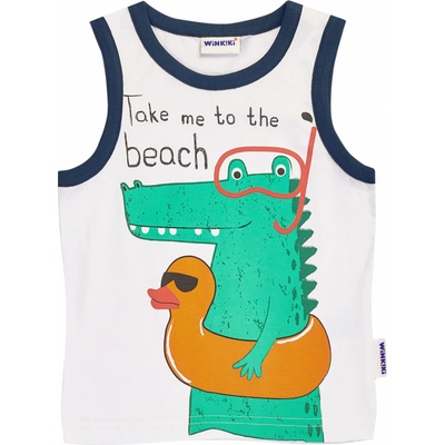 Winkiki Chlapčenské tielko Biela